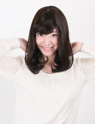 Wigs2you 全假髮 日本正品 可齊可斜劉海 高溫絲 中長款卷髮 氣質 時尚假髮W-571